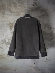 NAPOLEON BOY CONTRAST SUEDE AND LEATHER OUTER