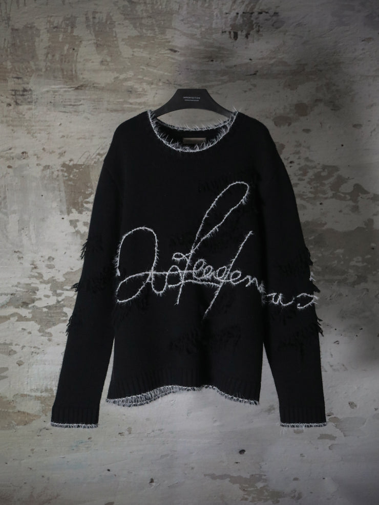 ‘A LEADER IS A DEALER IN HOPE’ CASHMERE SWEATER